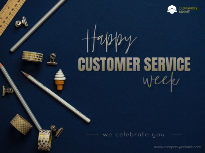 Happy customer service week flyer Template | PosterMyWall