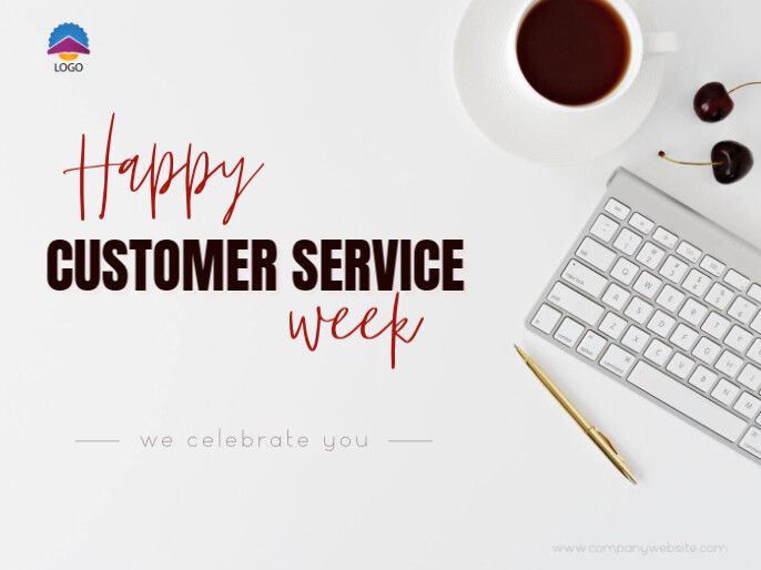 Happy customer service week flyer Template | PosterMyWall