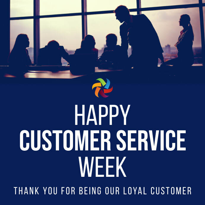 happy customer service week flyer template | PosterMyWall