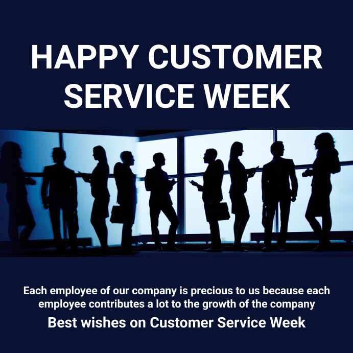 Happy customer service week flyers Template | PosterMyWall