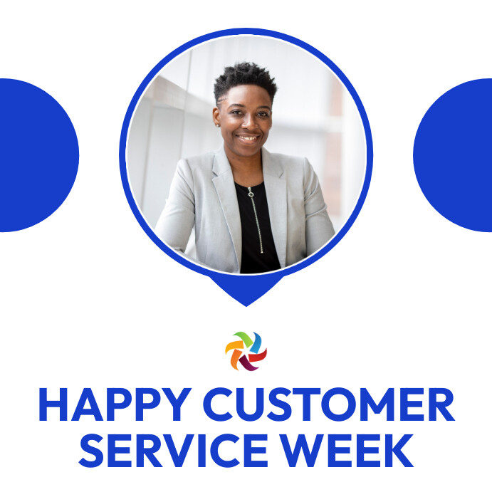 happy customer service week flyers Template | PosterMyWall