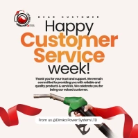 Happy Customer Service Week Instagram Post template