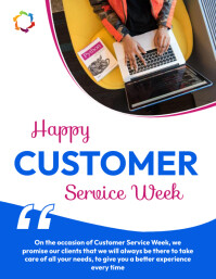 Customer Week Customer Service Week Flyers Template | PosterMyWall