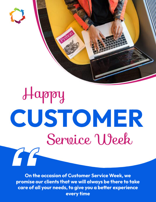 Happy Customer Service Week Poster Template PosterMyWall happy-customer-service-week-poster-template-postermywall