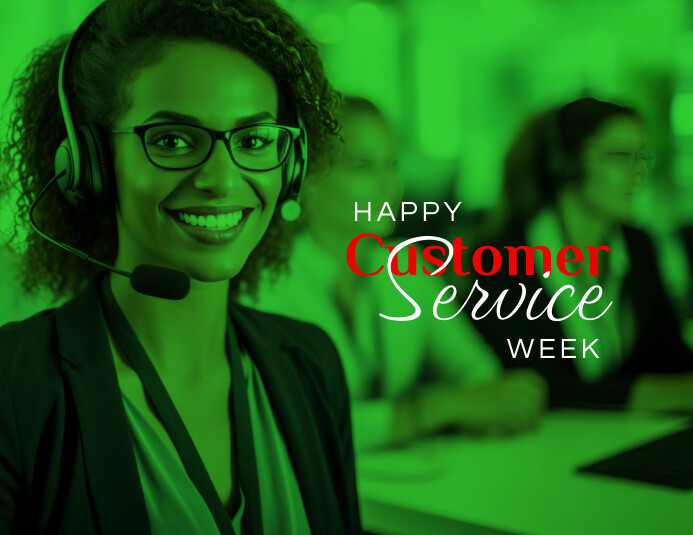 Happy Customer Service Week Template design | PosterMyWall