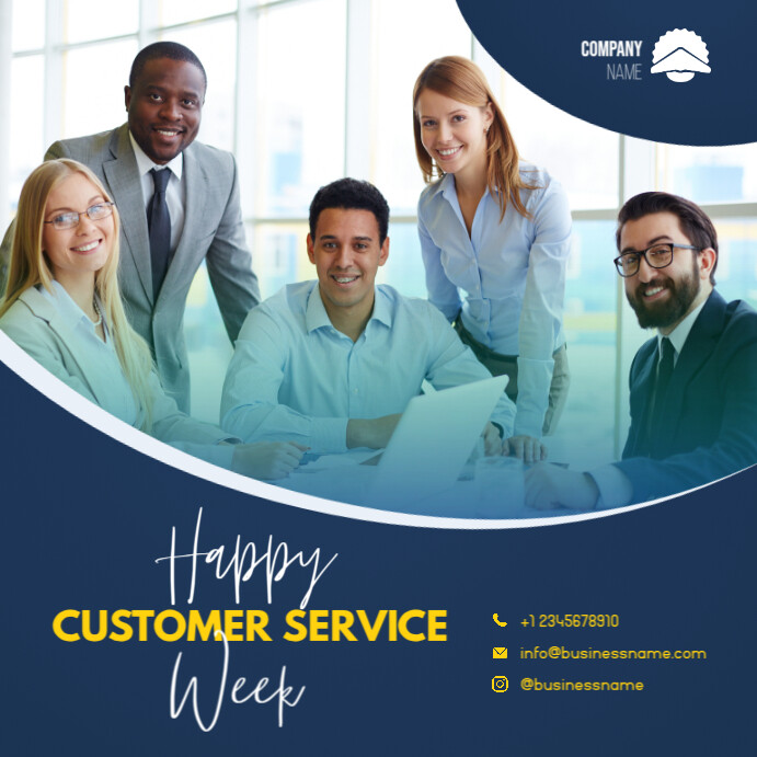 Happy customer service week template | PosterMyWall