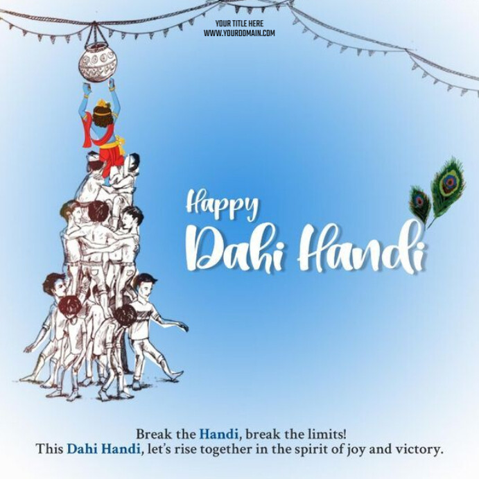 Dahi Design Driver Happy Dahi Handi Template | PosterMyWall