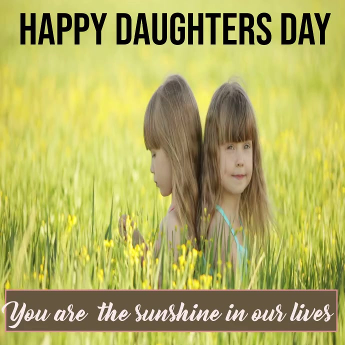 happy Daughters day Template PosterMyWall