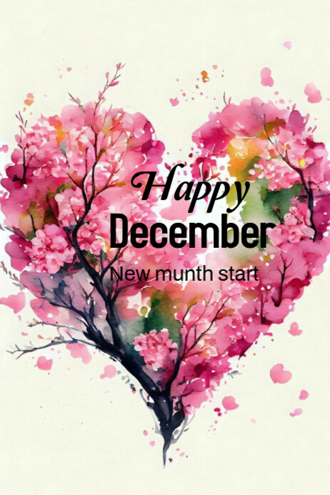 Happy December Randy Happy december new munth start Template | PosterMyWall