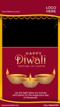 Happy Deepavali Instagram Story template