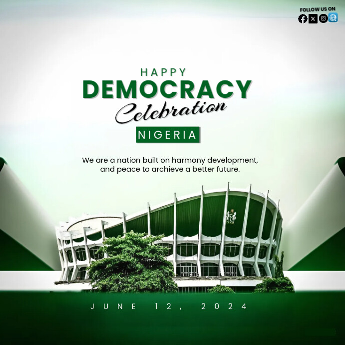 HAPPY DEMOCRACY DAY TEMPLATE | PosterMyWall