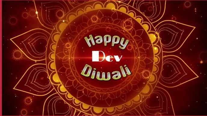 Happy Dev Diwali Animated Gif Template Postermywall
