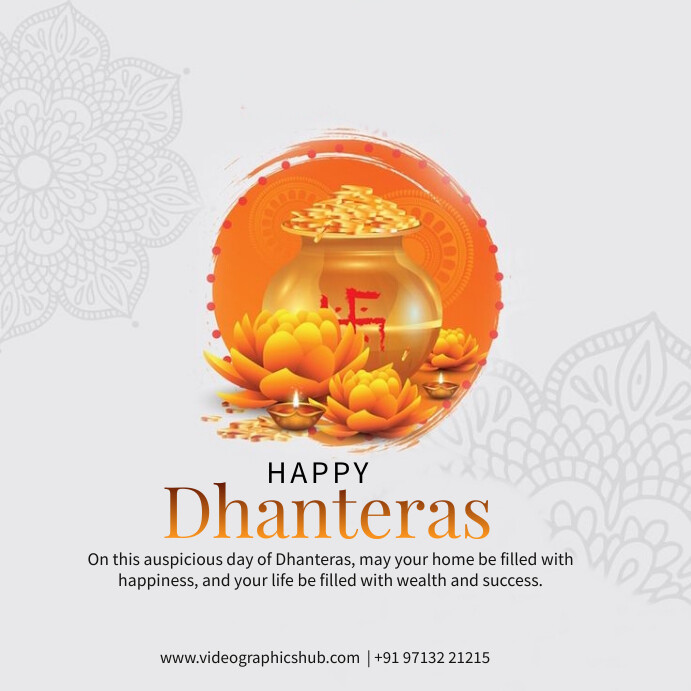 Happy Dhanteras Instagram Post, template