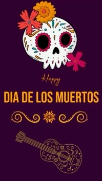 happy dia de los muertos,day of dead post Indaba yaku-Instagram template