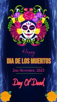 happy dia de los muertos,day of dead post Indaba yaku-Instagram template