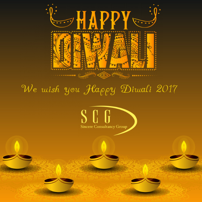 Happy Diwali Card Template Postermywall