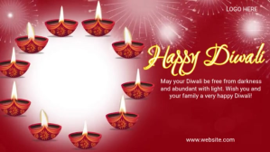 Happy diwali day celebration YouTube-miniature template