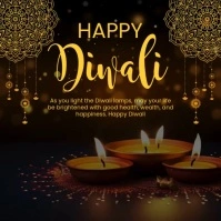 Happy Diwali Instagram Post template