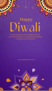 Happy Diwali Business Card template