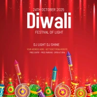 Happy Diwali Cuadrado (1:1) template