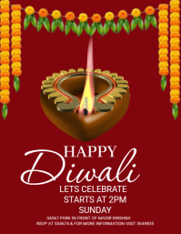 happy diwali Flyer (US Letter) template