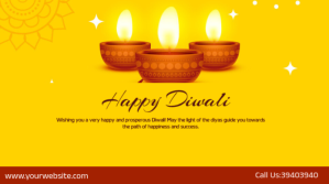 happy diwali Twitter Post template