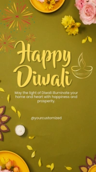 happy diwali Instagram Story template