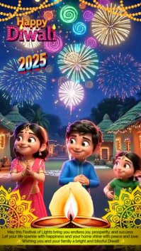 happy diwali Instagram Story template