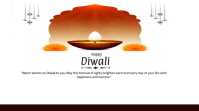 happy diwali โพสต์บน Twitter template