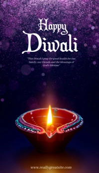 Happy Diwali Business Card template