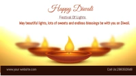 happy diwali โพสต์บน Twitter template