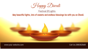 happy diwali Publicación de Twitter template