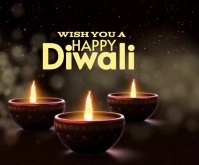 Happy Diwali Medium Rectangle template
