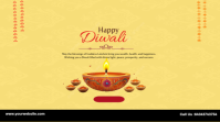 happy diwali Twitter Post template