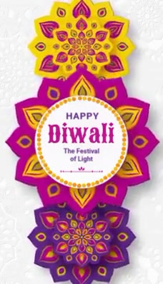 Happy Diwali Wizytówka template