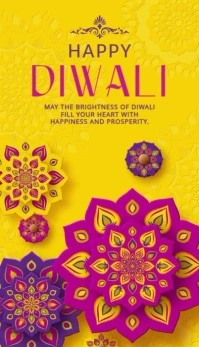 Happy Diwali Business Card template