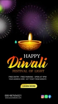 Happy Diwali Instagram Reel template