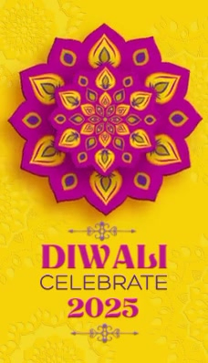 Happy Diwali Wizytówka template
