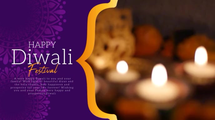 Happy diwali digital display Templat | PosterMyWall