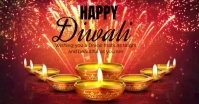 Happy Diwali Facebook Event Cover Facebook-gebeurtenisomslag template