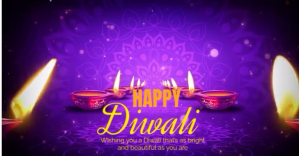 Purple Diwali Celebration Facebook begivenhed cover Template