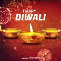 Happy Diwali Festival Logo template