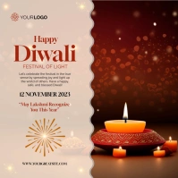 Happy Diwali Festival of Light Message Instagram template