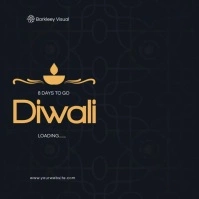 Happy Diwali Festival of Light Square (1:1) template