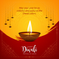 happy diwali festival template Kvadrat (1:1)