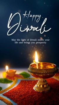Happy Diwali Greeting Template Instagram Story