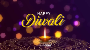 Lilla Diwali Celebration Digitalt display Template
