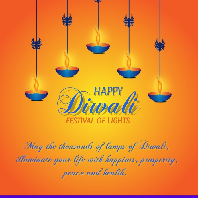 Happy Diwali Greetings Instagram Plasing template