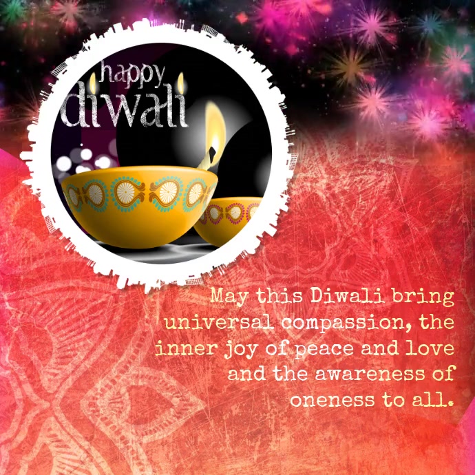 Happy Diwali Greetings Quotes Digital Post Template Postermywall
