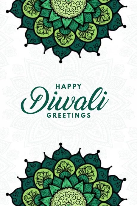 Copy Of Happy Diwali Greetings Video Template Postermywall